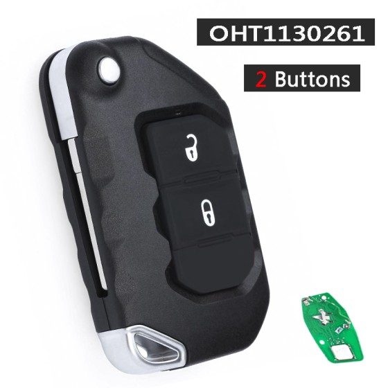 2021-2024 Jeep Wrangler Gladiator / 2-Button Smart Flip Key Remote / PN: 68416786AB / OHT1130261 (RF-WRNG-2)